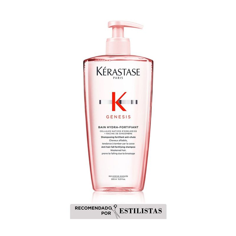 KERASTASE - Shampoo Kérastase Genesis Hydra-Fortifiant caída cabello graso 500ml