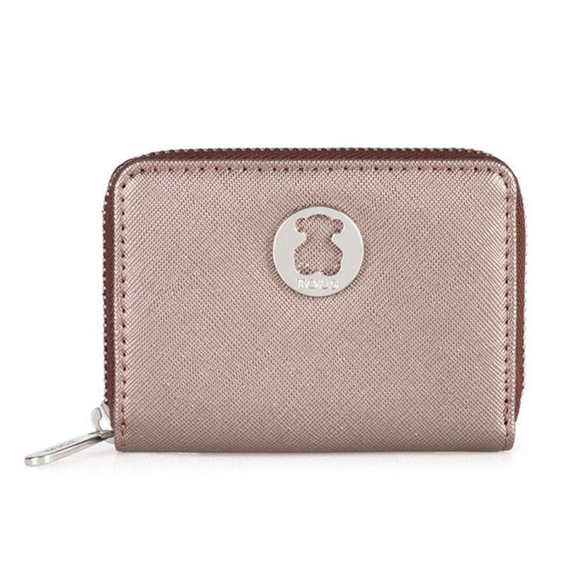 TOUS - Monedero TOUS Para Mujer Dubai Saffiano kaos Icon Efecto Cuero Bronce