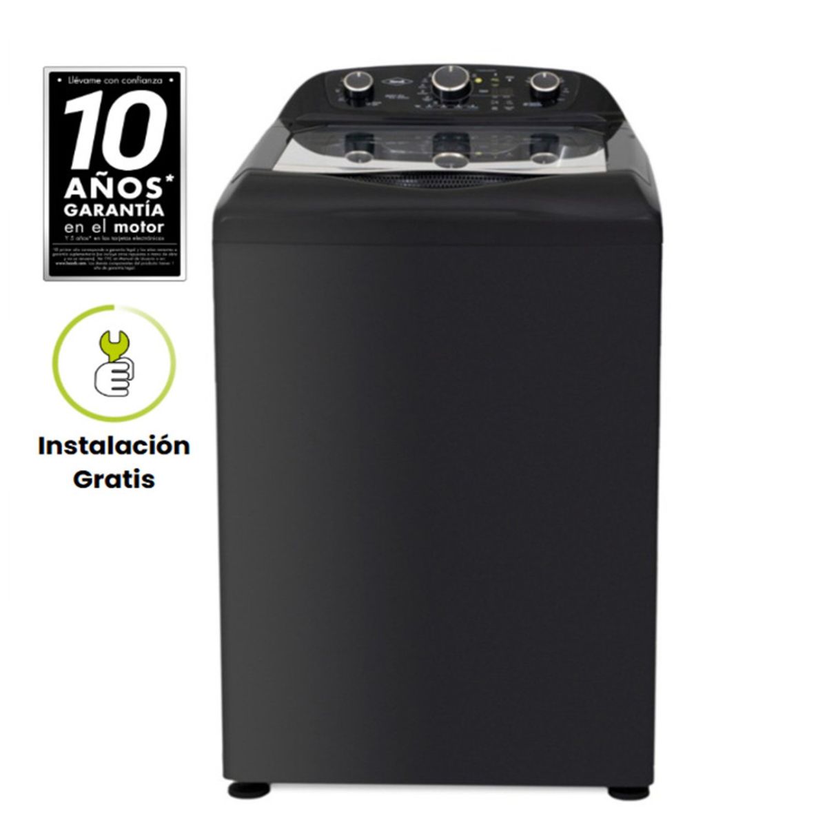 HACEB - Lavadora Haceb Carga Superior 17 kg AWÜA  LA17EVA16A-CC1HW