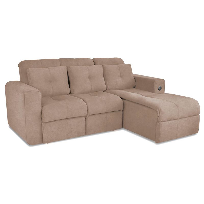 ELITE LIVING - Sofá cama Bourbon 3 puestos Microfibra