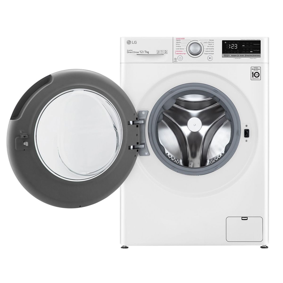 LG - Lavadora Secadora LG Eléctrica 12kg/26lbs WD12WVC5S6