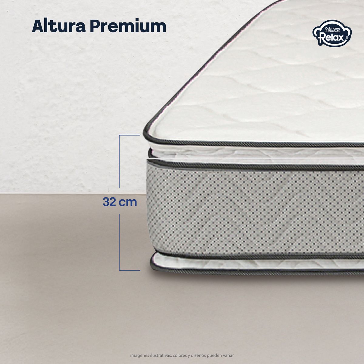 COLCHONES RELAX - Colchón Sencillo Semi-Firme Ortopédico Doble Cara Resortado Confort Top 100 x 190 cm + Almohada + Protector Colchones Relax