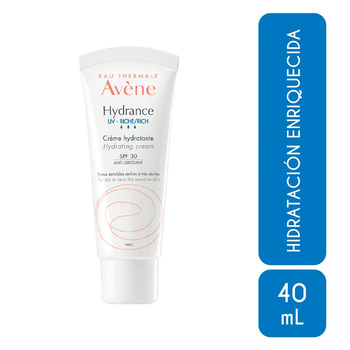 AVENE - Crema Hidratante Hydrance Enriquecida Spf 30+ Avene 40 mL