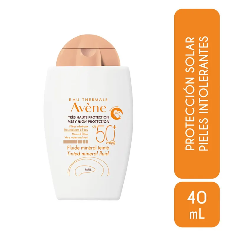 AVENE - Bloqueador Solar Fluido Mineral Color Avene para Piel Sensible 40 ml