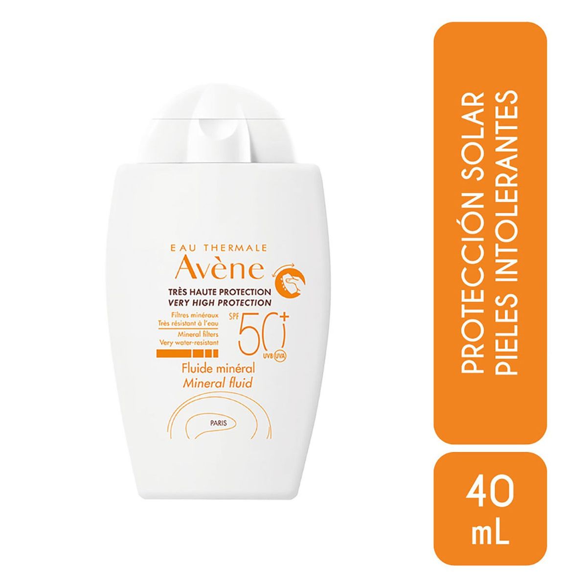 AVENE - Protector Solar Fluido Mineral con Color Spf 50+ Avene 50 mL