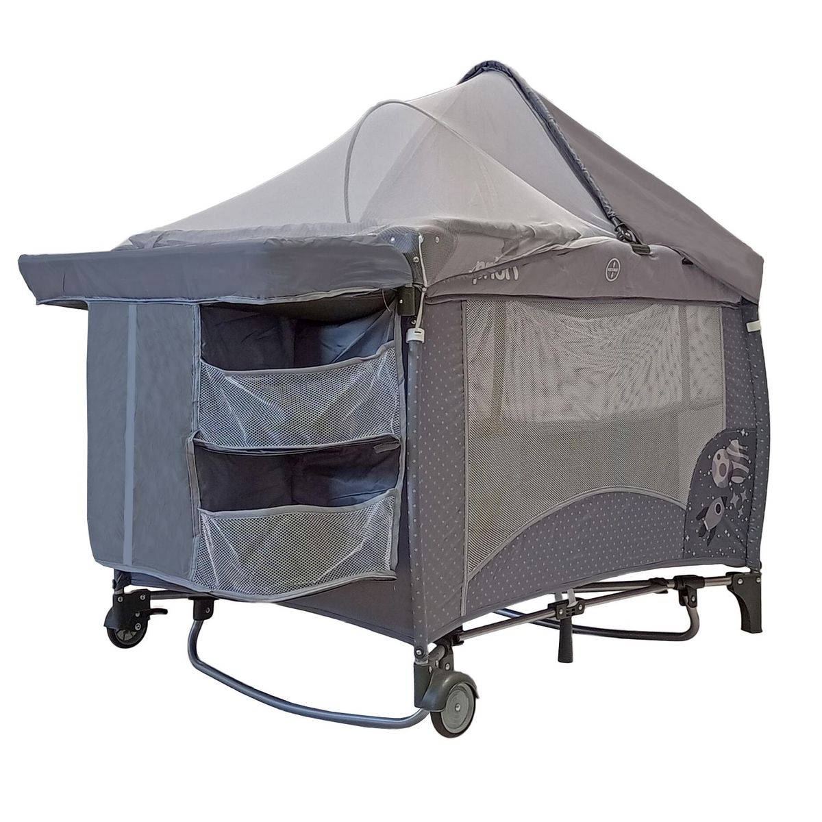 PRIORI - Cuna Corral Bebé Gris Priori