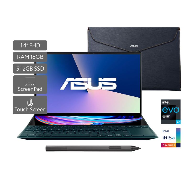 Portátil Asus ZenBook Duo 14 Pulgadas Intel Core i7 16GB 512GB