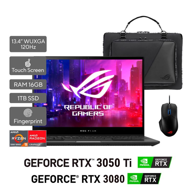 ASUS - Portátil Gamer Asus Rog Flow X13 13.4 Pulgadas AMD Ryzen 9 16GB 1TB