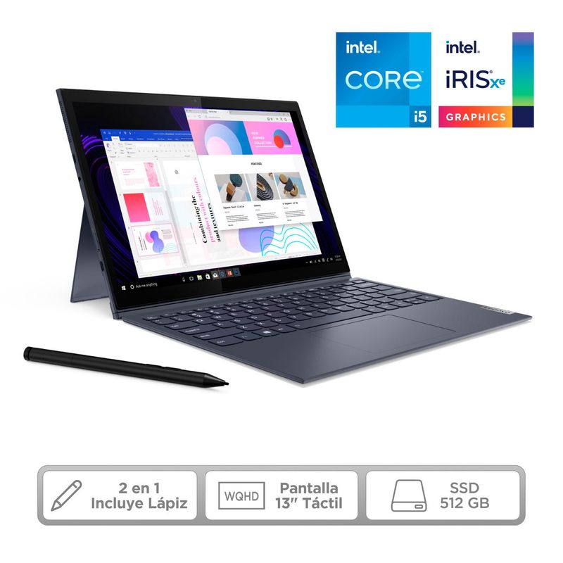 LENOVO - Portátil 2 en 1 Lenovo Yoga Duet 7 13 Pulgadas Intel Core i5 8GB 512GB