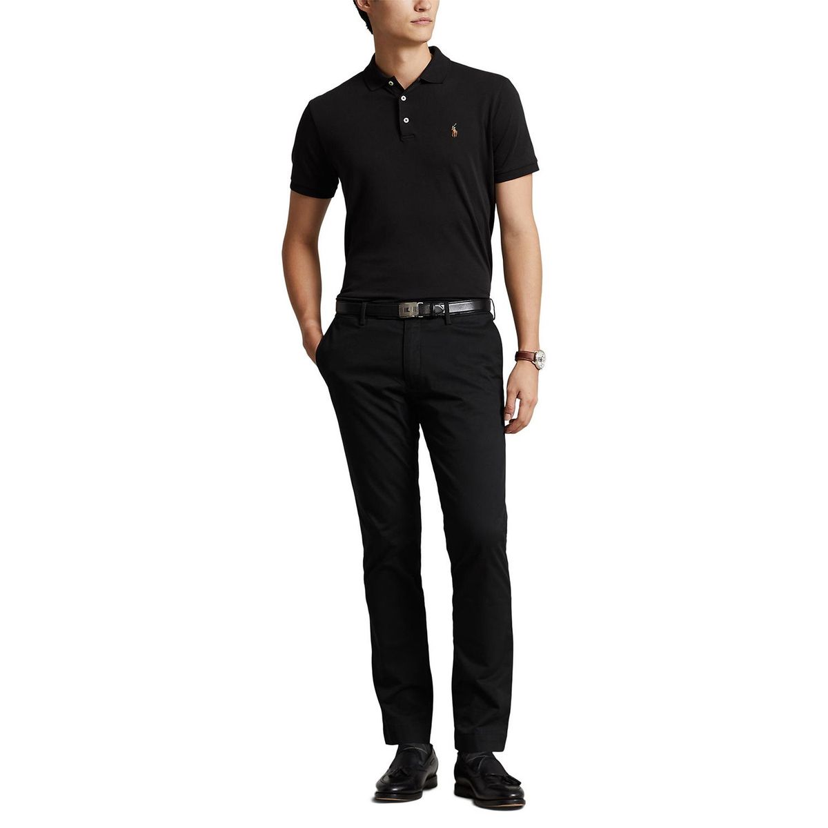 POLO RALPH LAUREN - Camiseta Polo Hombre Manga Corta Custom Slim Fit Polo Ralph Lauren