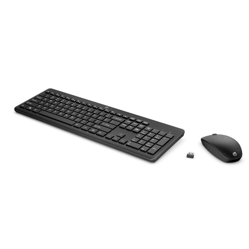 HP - Combo Teclado y Mouse HP 230, conexión inalámbrica con receptor USB para computador