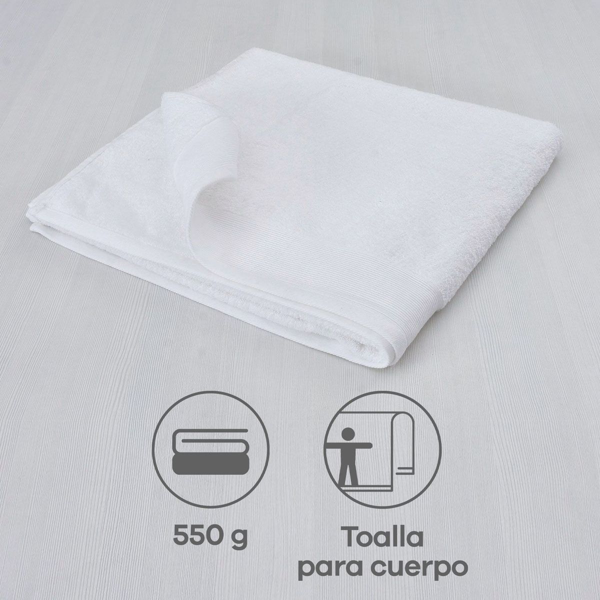 MICA - Toalla de Cuerpo 550 g Alina 90 x 170 cm