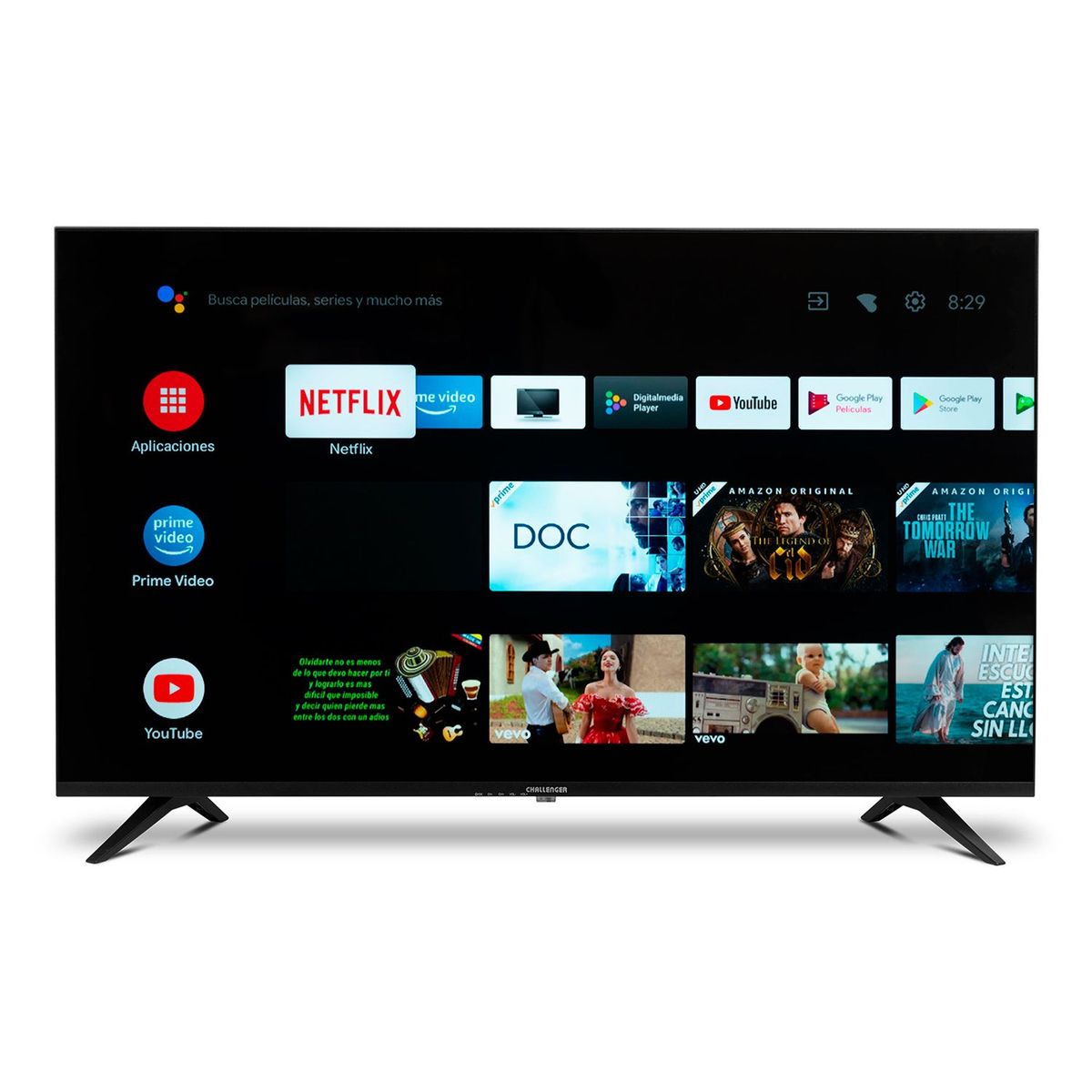 CHALLENGER - Televisor Challenger 43 Pulgadas LED Full HD Smart TV