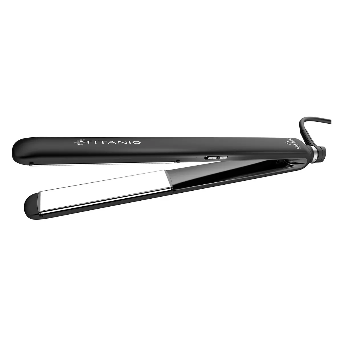 GAMA - Plancha para cabello Gama CP14 Titanio 4D, plancha alisadora para el pelo con placas en cerámica