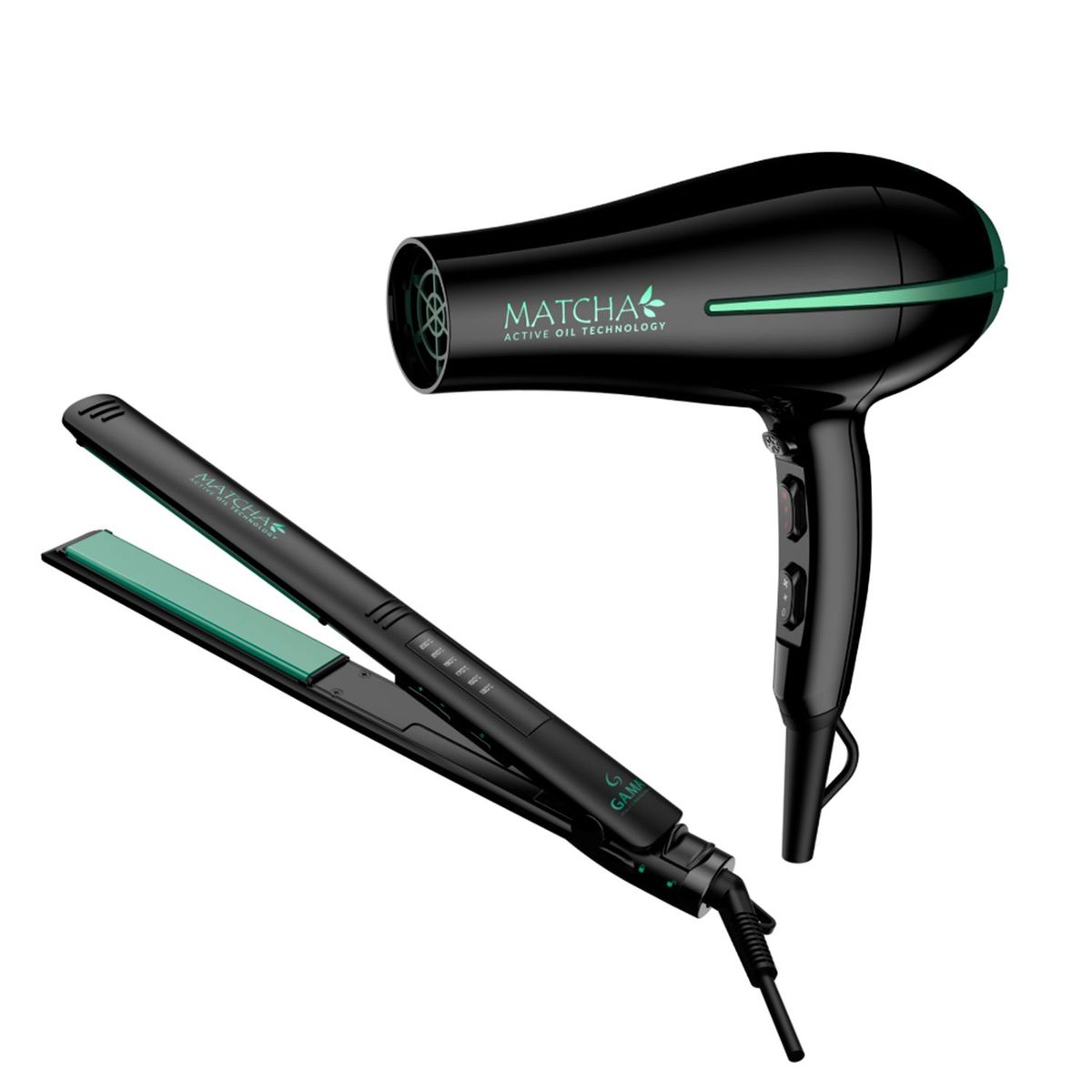 GAMA - Combo Secadora Bora y Plancha LED Matcha Gama