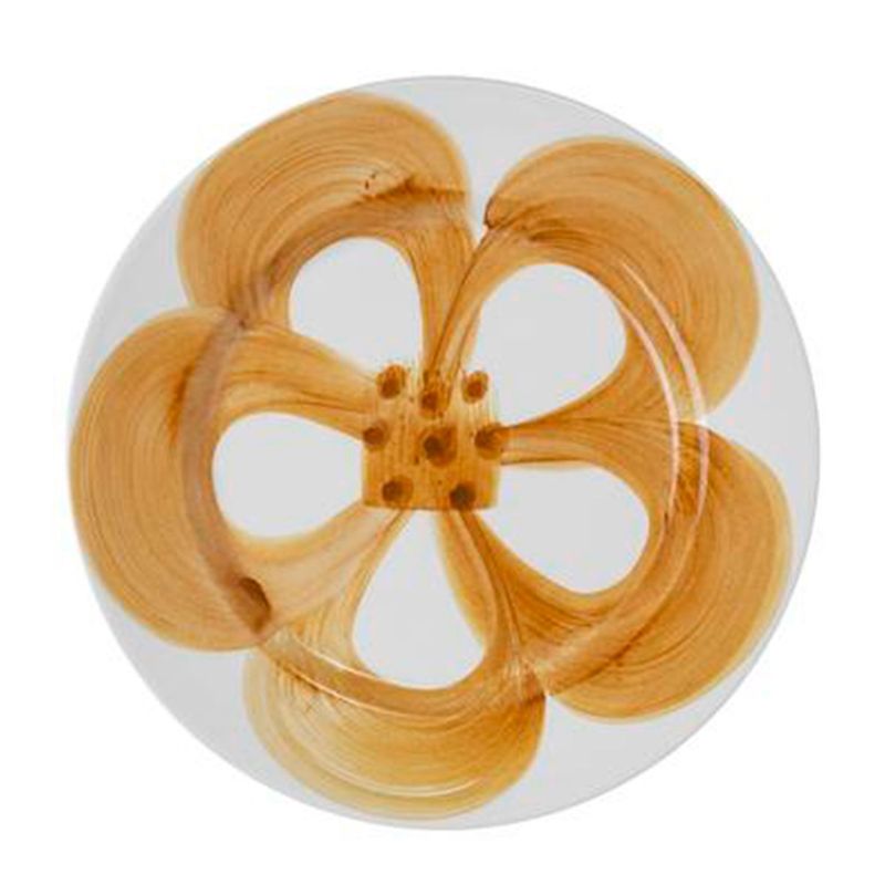 PLACEMENT - Plato de Postre Cerámica Flor Mos 21 cm