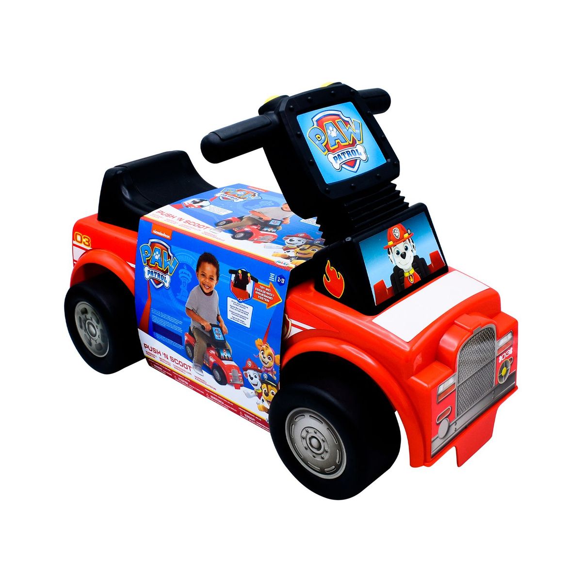 PAW PATROL - Carro Montable Paw Patrol Patrulla Canina Color Rojo