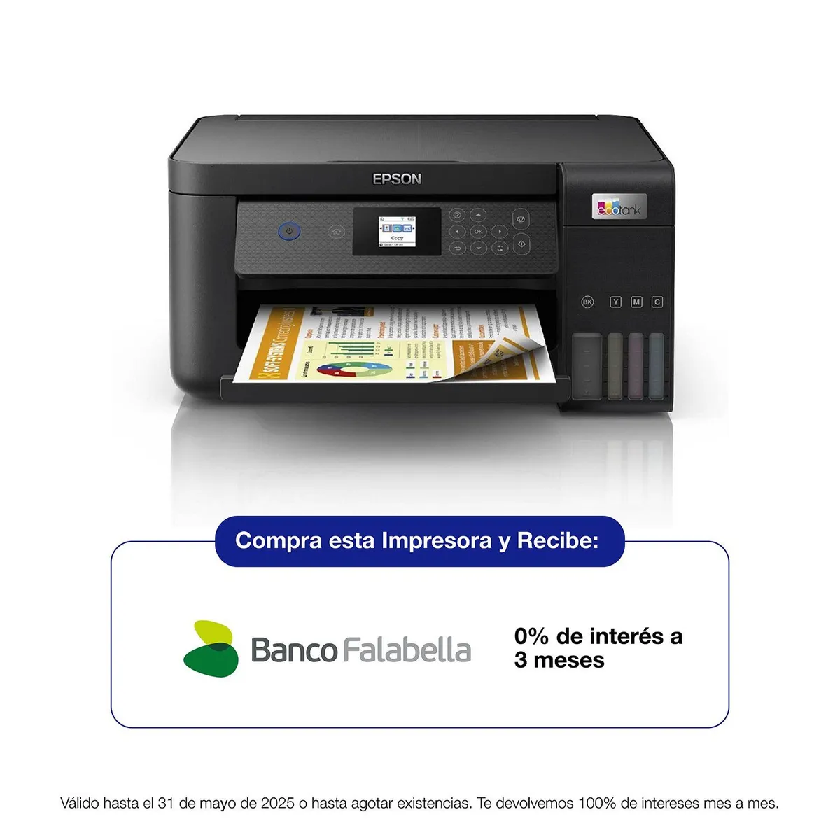 EPSON - Impresora Multifuncional Epson L4260 Conexión por WIFI a Color con Carga Continúa Compatible con Windows escaner y copiadora