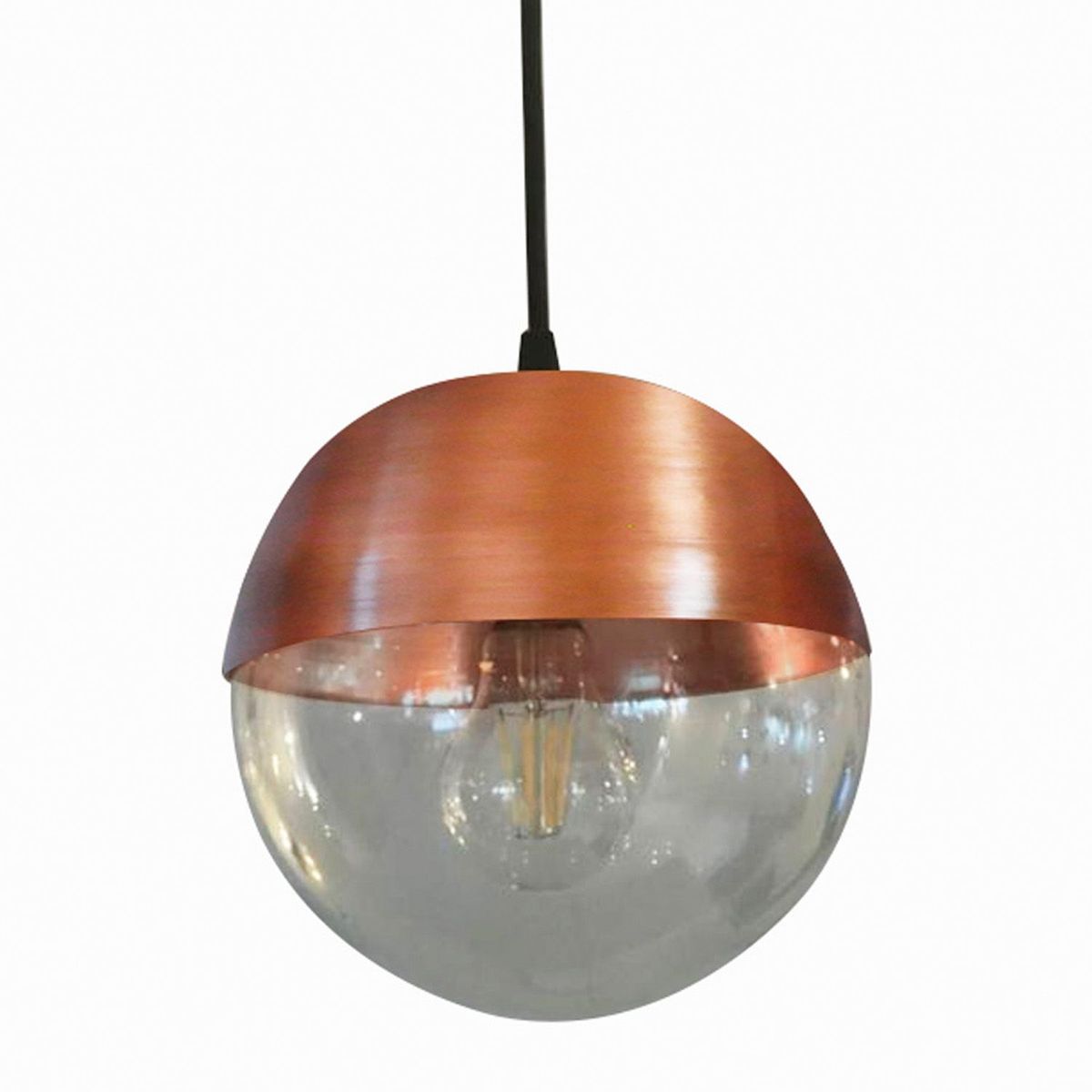ILUMECO - Lámpara de Techo Ilumeco Decorativa Moderna Colgante Esfera Media x 22 cm