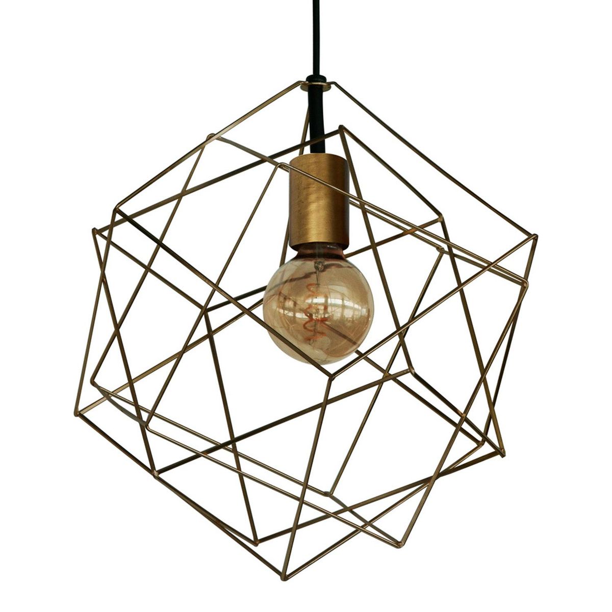 ILUMECO - Lámpara de Techo Ilumeco Decorativa Moderna Colgante Cubik 42 x 44 cm