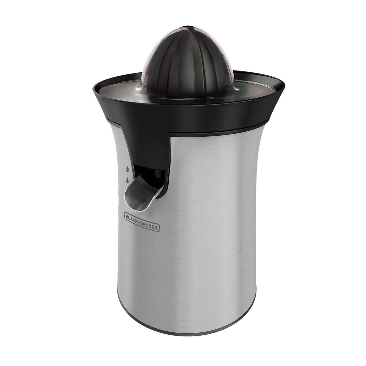 BLACK+DECKER - Exprimidor de Cítricos BLACK+DECKER de Acero Inoxidable con Motor Reversible, CJ4000S
