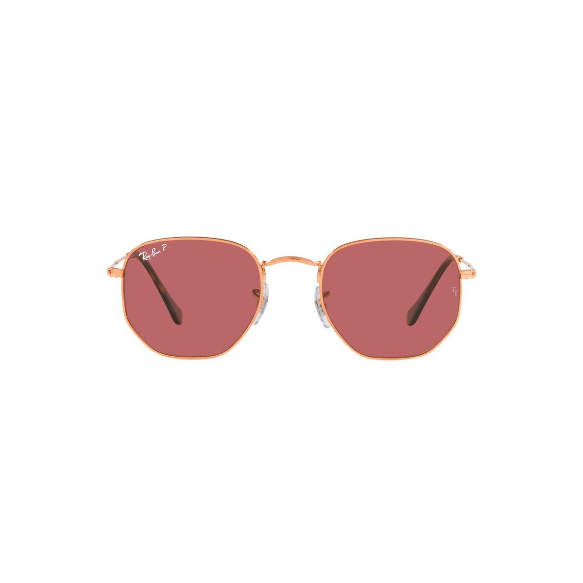 RAY BAN - Gafas de sol Ray Ban RB3548N Unisex Marco Rose Gold Lente Polar Purple