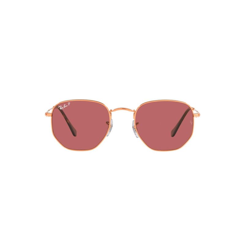 RAY BAN - Gafas de sol Ray Ban RB3548N Unisex Marco Rose Gold Lente Polar Purple