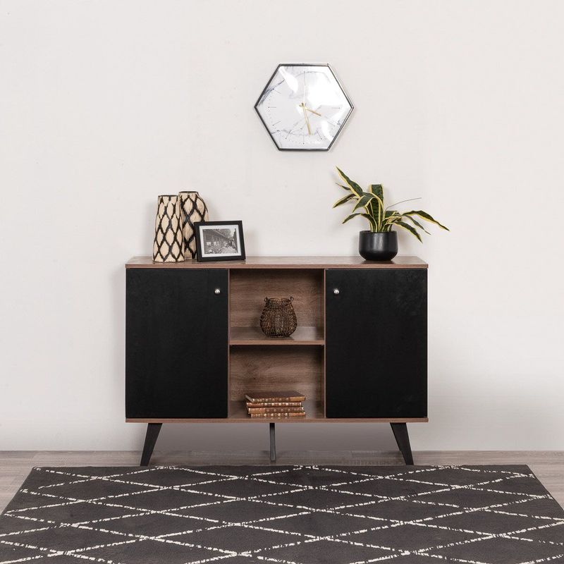 MUEBLES MOLTI - Biffet  2 Puertas Café Oscuro Itata
