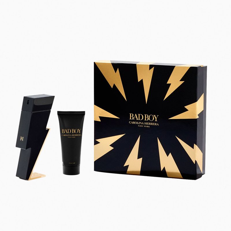 CAROLINA HERRERA - Set de Perfume Hombre Carolina Herrera Bad Boy 100 ml + Shower gel 100 ml