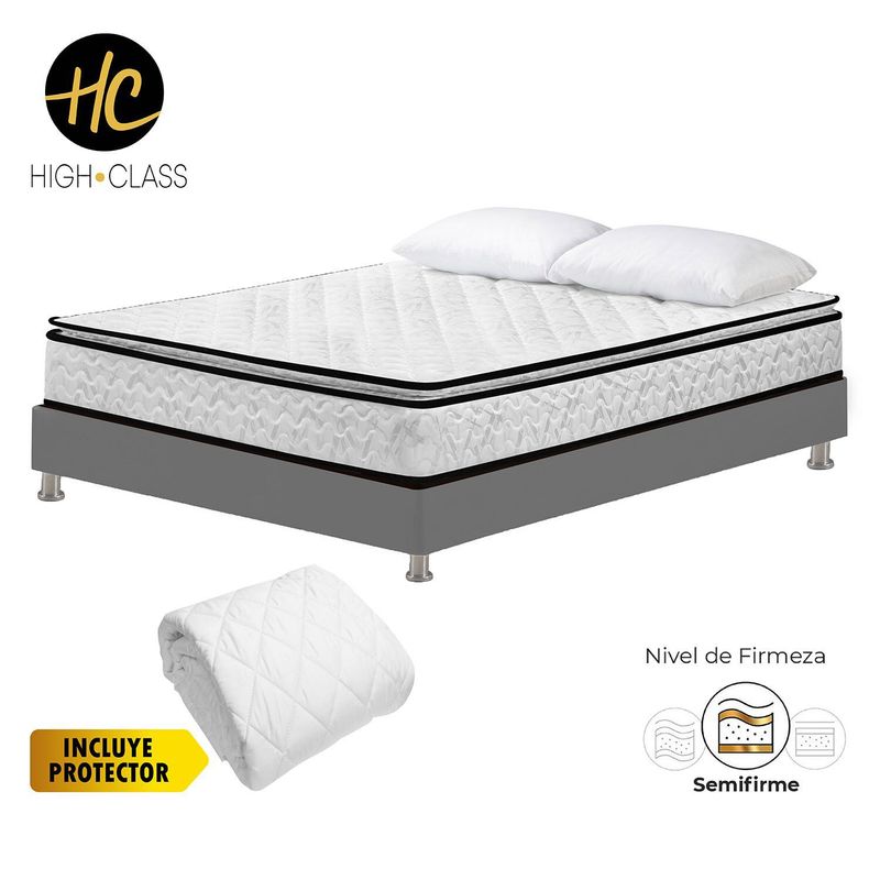 HIGH CLASS - Colchón Con Base Doble Stanford Relax