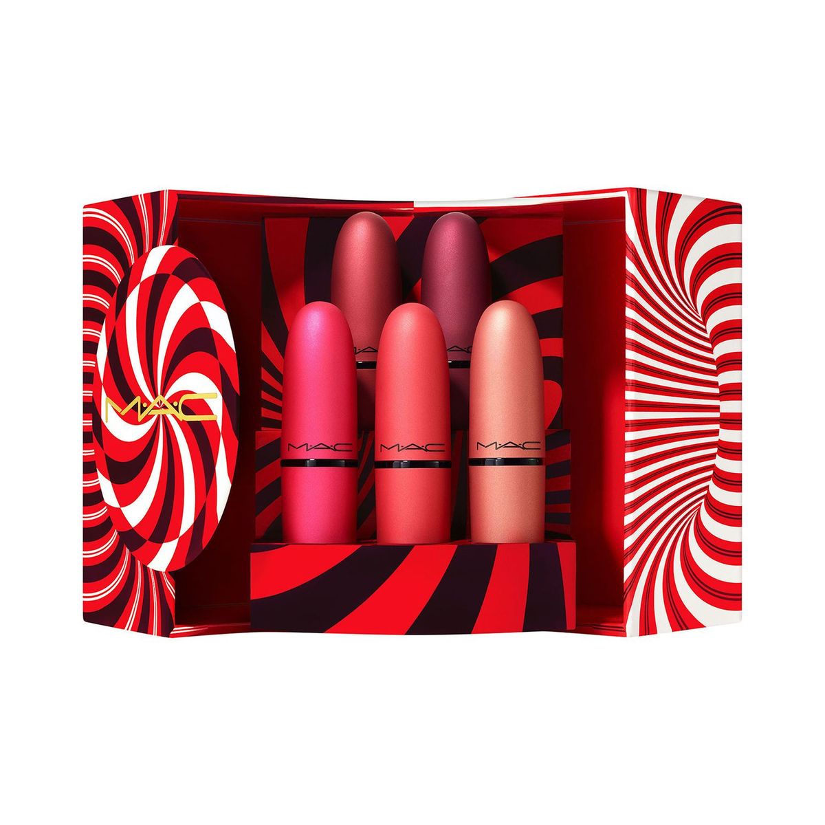 MAC COSMETICS - Set de Labiales Matte Powder Kiss Lipstick x 5 MAC