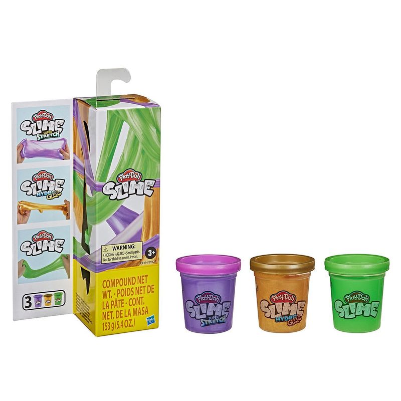 PLAY DOH - Masas y Plastilinas Play Doh Slime Mini Dorado Verde Y Morado
