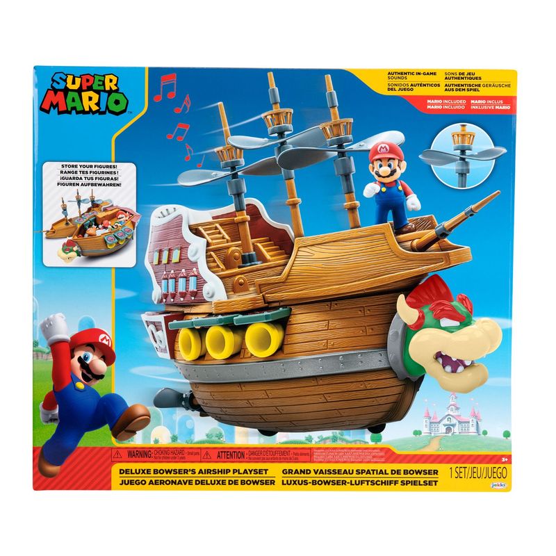 NINTENDO - Playset Nintendo Juego Aeronave Deluxe Bowser