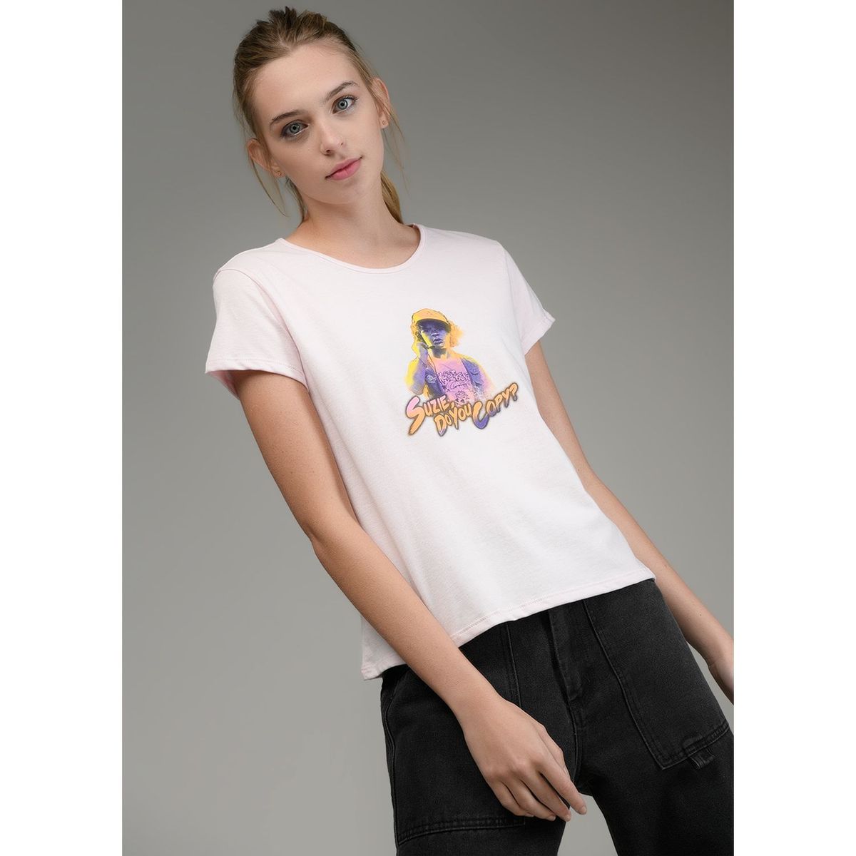 SYBILLA - Camiseta Manga corta Stranger Things Mujer