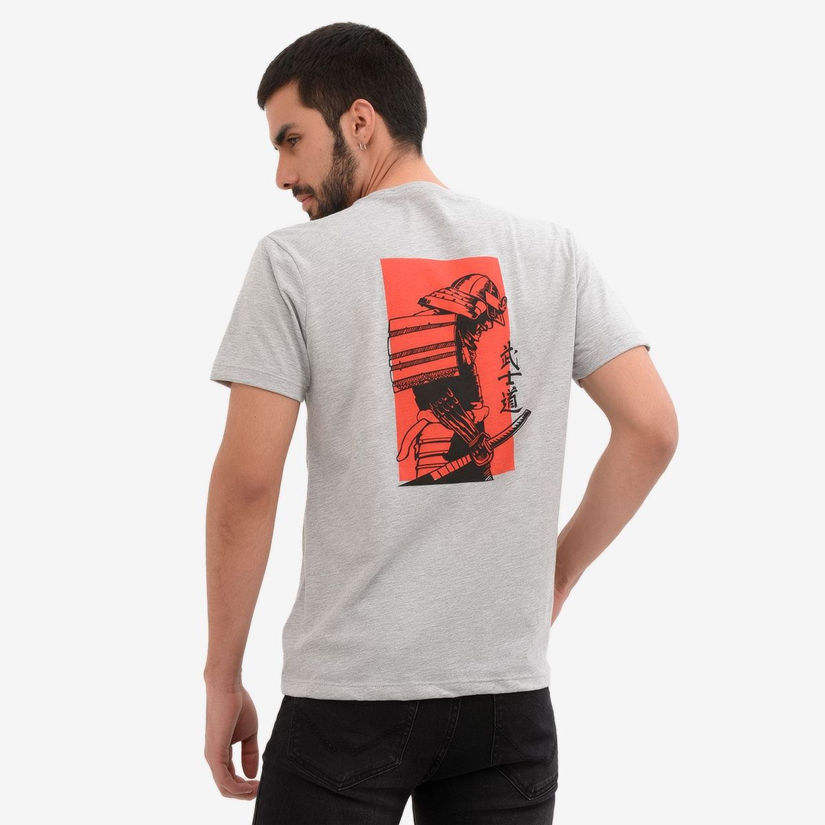 BEARCLIFF - Camiseta Hombre Manga Corta Samurai