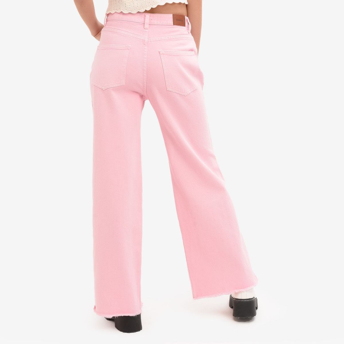 SYBILLA - Jean Wide Tiro Alto Mujer Sybilla