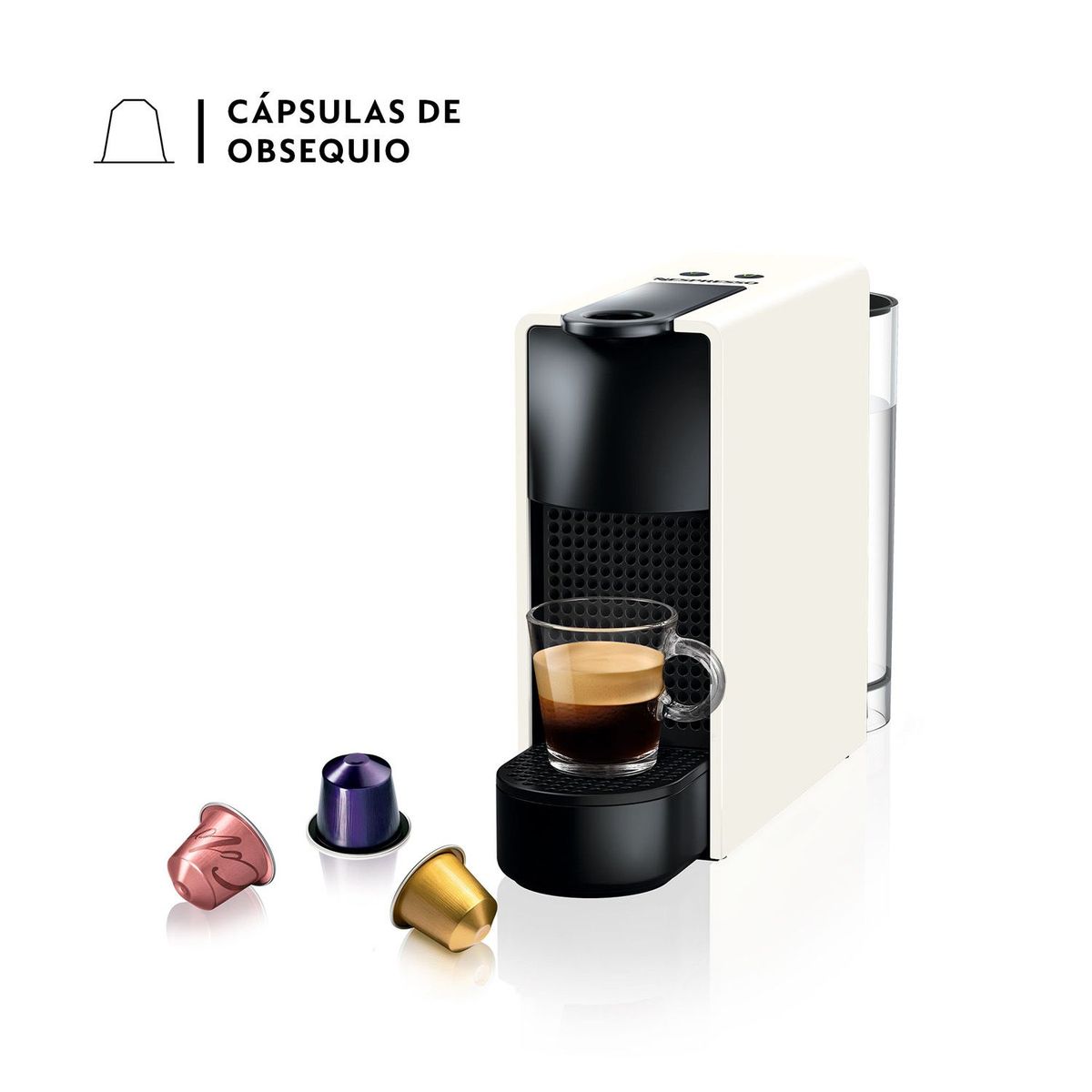 NESPRESSO - Cafetera de Cápsulas Essenza Mini Blanca