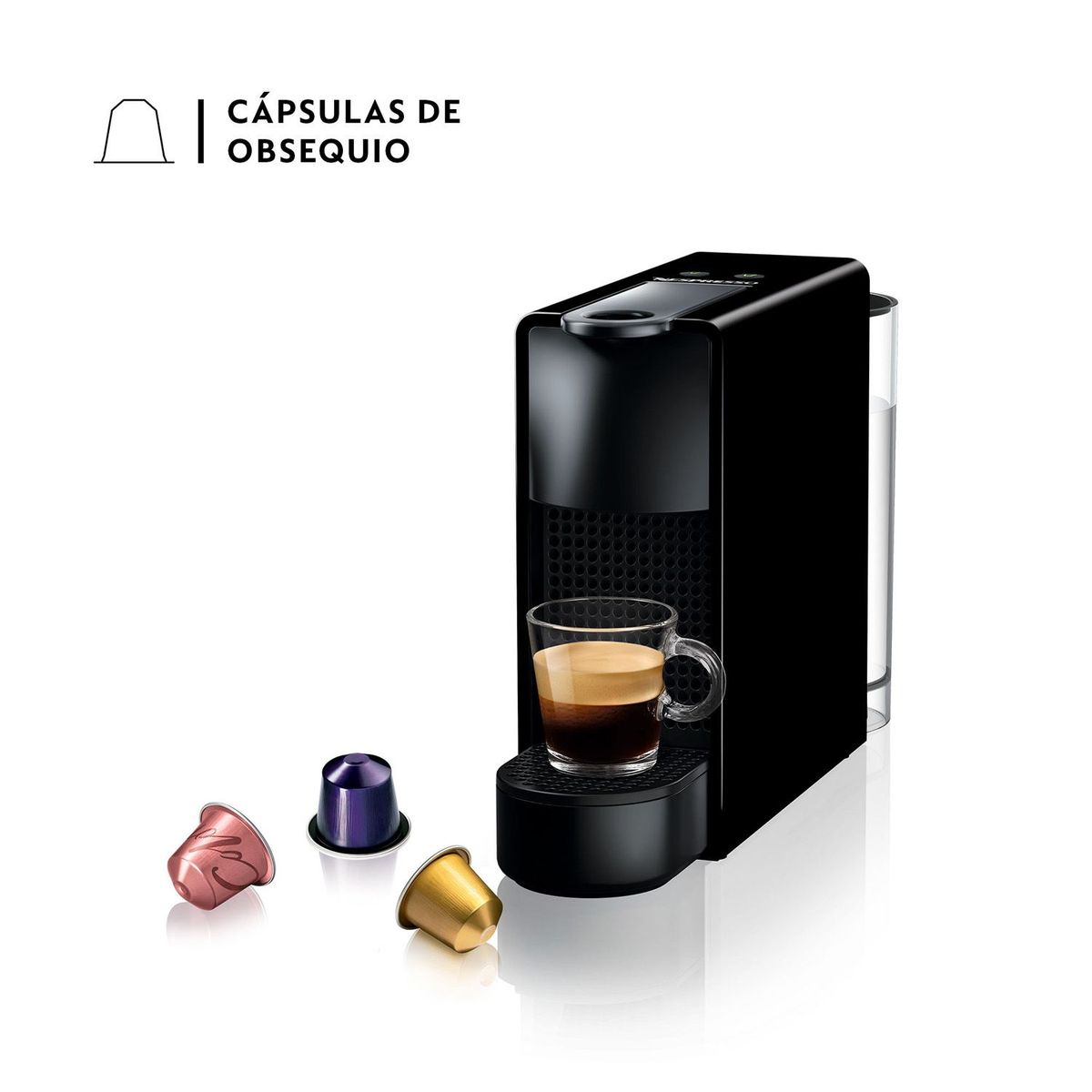 NESPRESSO - Cafetera de Cápsulas Essenza Mini Negra