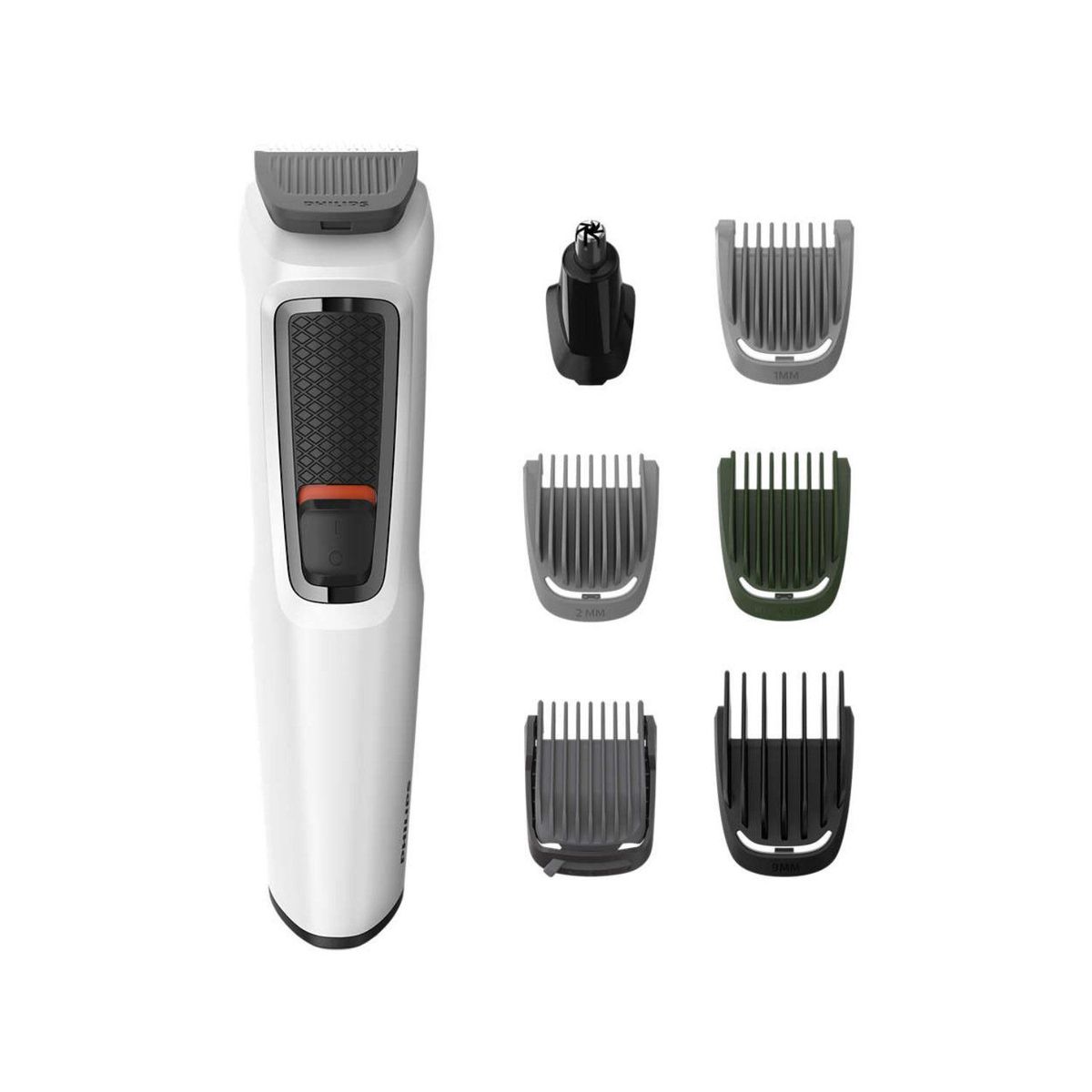 PHILIPS - Recortadora Philips | Multigroom Series 3000 | Recortador todo en uno para cara, cabello y cuerpo |  7 pzas MG3721/77