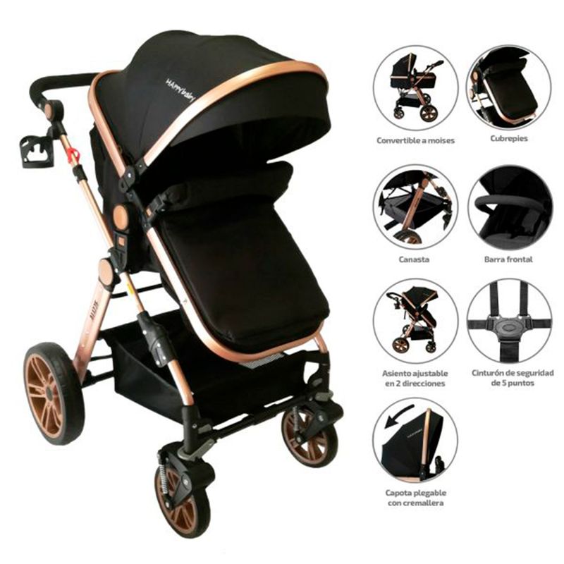 HAPPY BABY - Coche compacto ALIZZE CS BLK Happy Baby