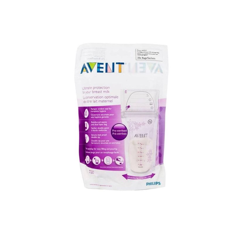 AVENT - Bolsas Para Leche Materna De 6Oz Ref. Scf603-25.