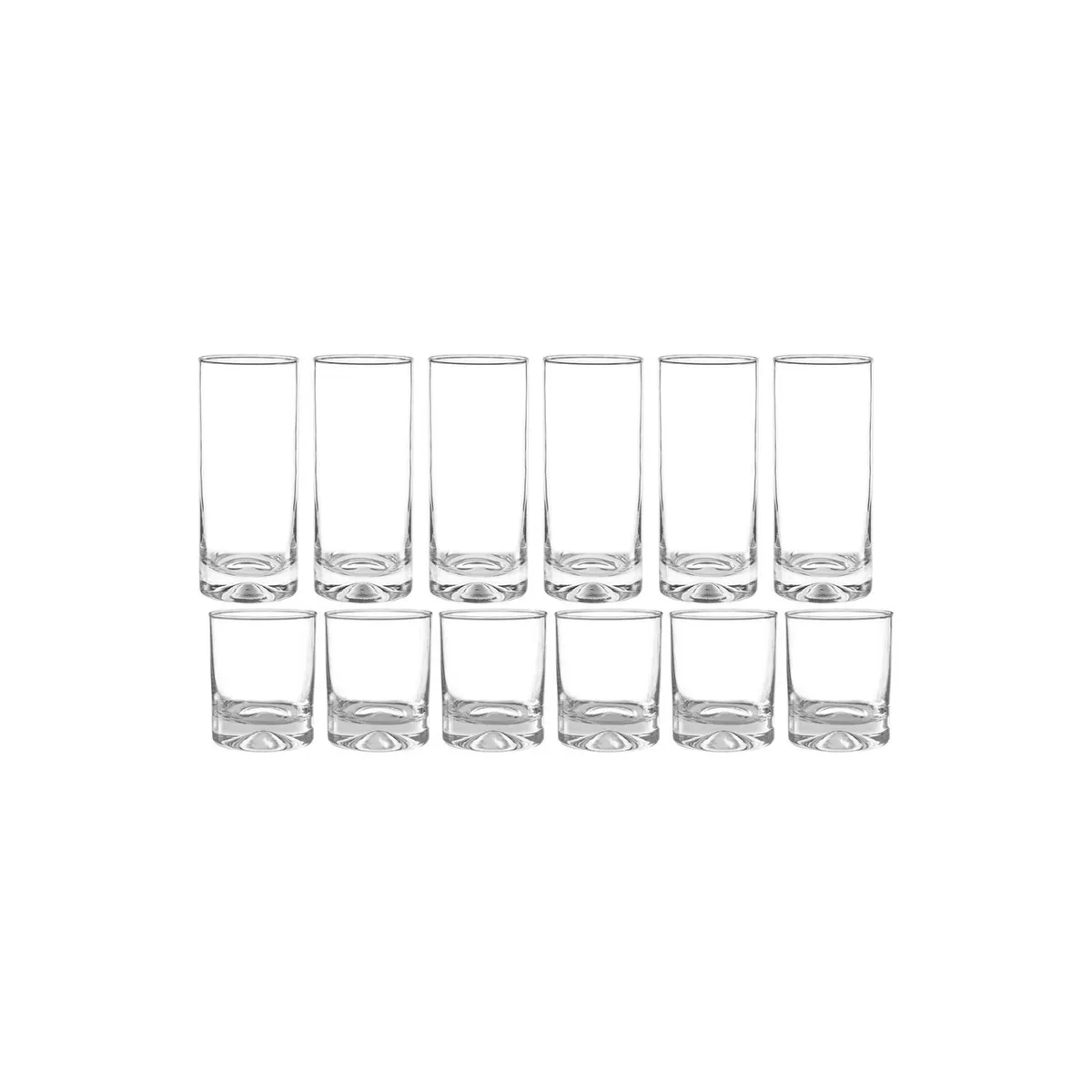 BASEMENT HOME - Set de Vasos Basement Home Vidrio 12 Piezas 15 - 11.5 Oz