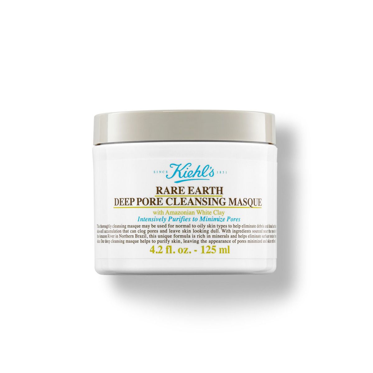 KIEHLS - Mascarilla Rare Earth Deep Pore Cleansing Masque Kiehls para Piel Grasa 142 g