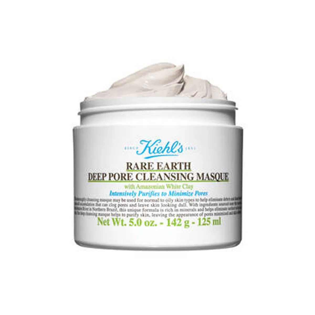KIEHLS - Mascarilla Rare Earth Deep Pore Cleansing Masque Kiehls para Piel Grasa 142 g