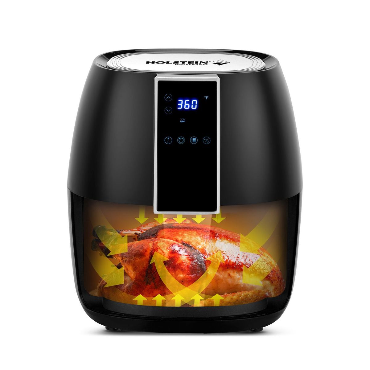 HOLSTEIN HOUSEWARES - Freidora de Aire Sin Aceite Holstein Housewares 3.5 Litros Air Fryer