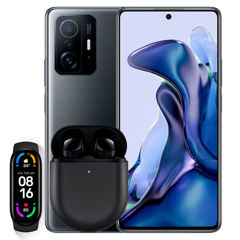 XIAOMI - Celular Xioami Bundle 11T 256GB 5G + Mi Smart Band 6 + Redmi Buds 3 Pro