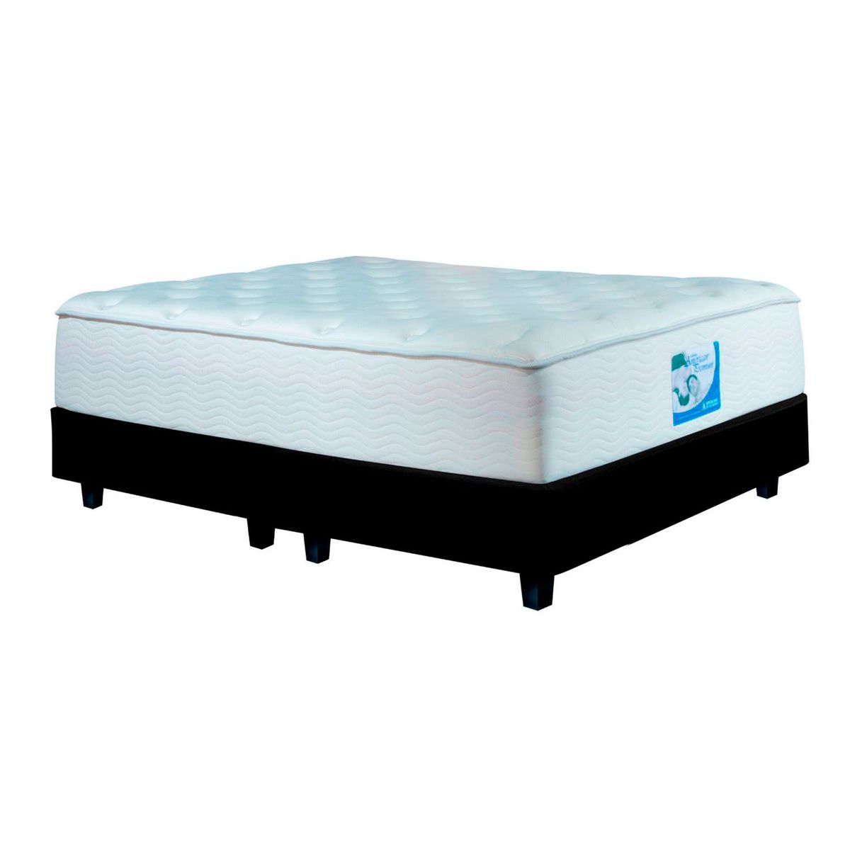 AMERICANA DE COLCHONES - Colchón con basecama Queen Espuma American Premium 160 x 190 cm Americana de Colchones