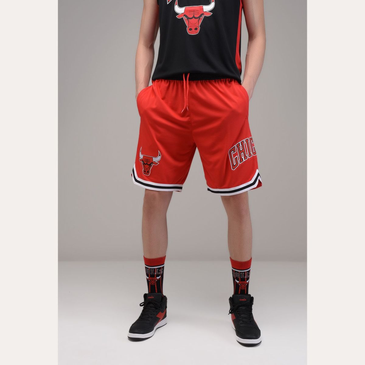 NBA - Pantaloneta Básquetbol Chicago Bulls Hombre