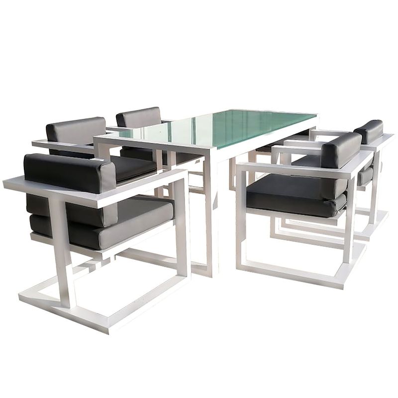 VG ESPACIOS - Juego de Comedor de Terraza 6 Puestos VG Espacios - Mueble
