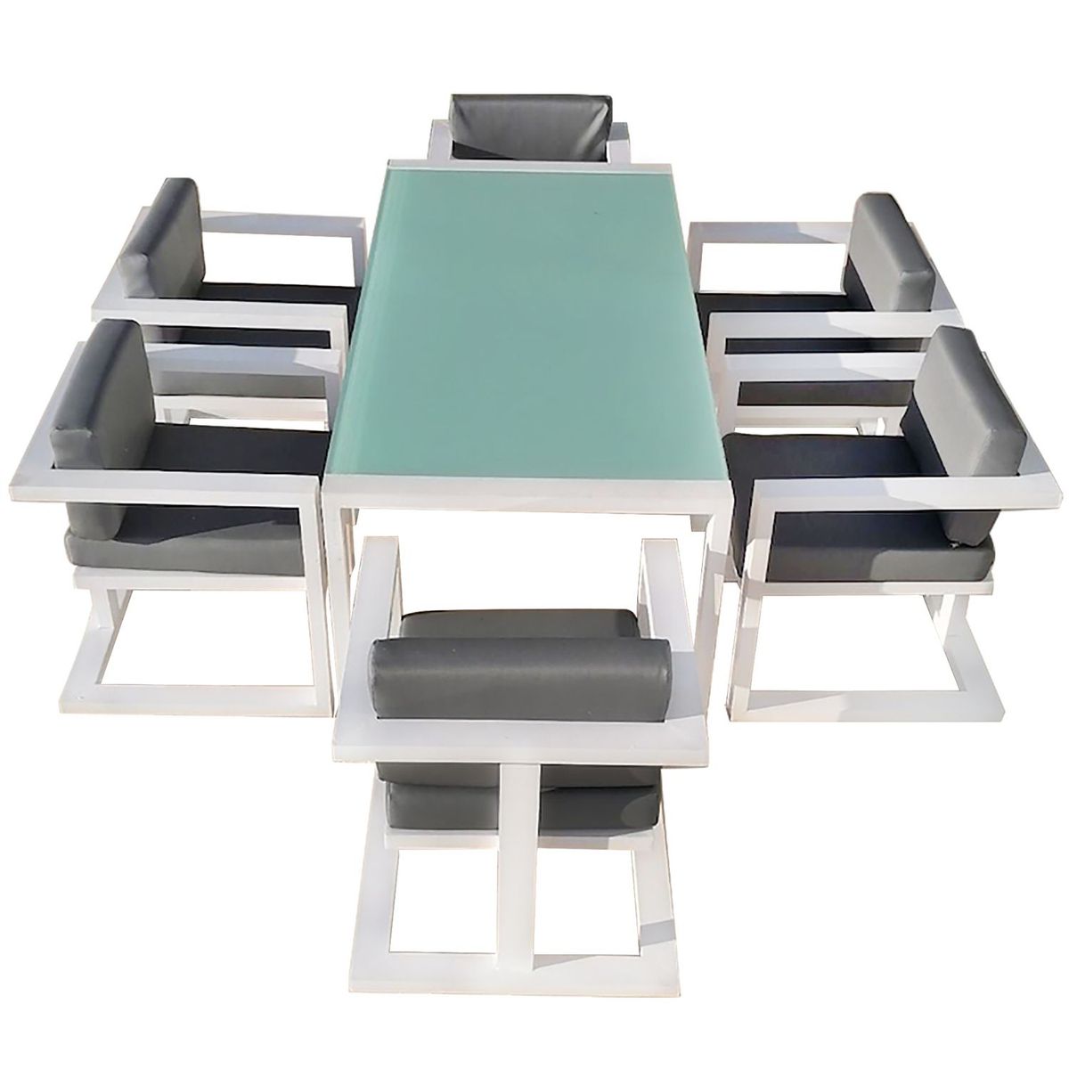 VG ESPACIOS - Juego de Comedor de Terraza 6 Puestos VG Espacios - Mueble